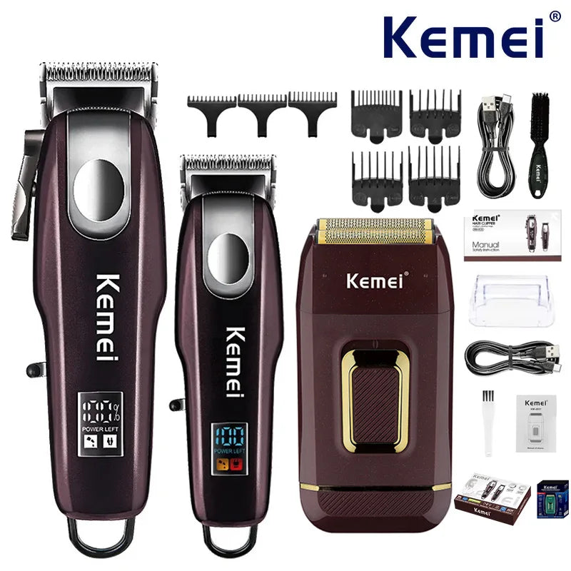 Kemei Hair Clippers Kit Rechargeable — Swuffy