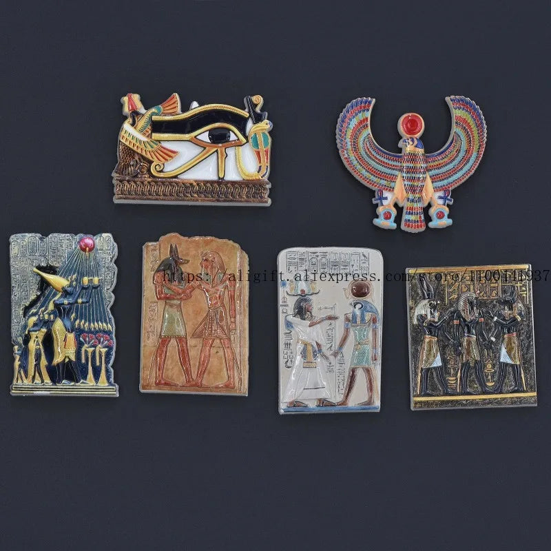 Egyptian Resin Fridge Magnets — Swuffy