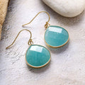 End Natural Stone Teardrop Pendant — Swuffy