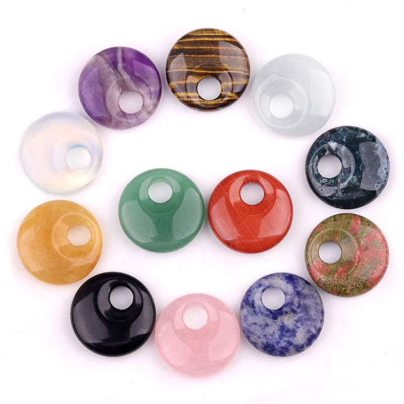 Natural Donut Gemstone Charms Making — Swuffy