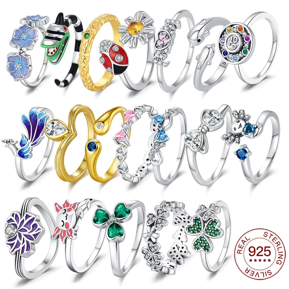 Sterling Silver Ring Ladybug Ring — Swuffy