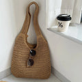 Rattan Shoulder Bags Woven Female — Swuffy