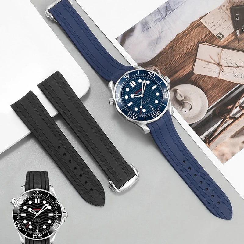 Rubber Watch Strap Omega Seamaster — Swuffy