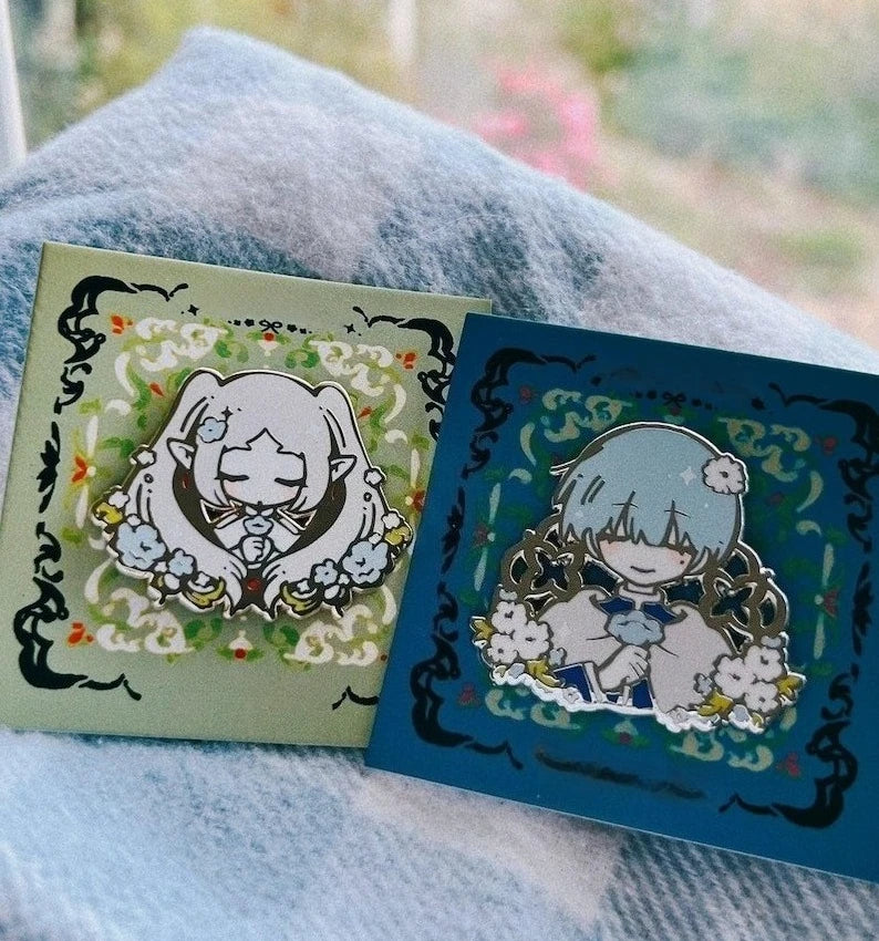 Nuvora Frieren & Himmel Enamel Pin — Nuvora