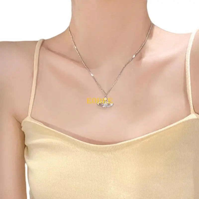 Sparkling Pendant Necklace Planet Necklace — Swuffy