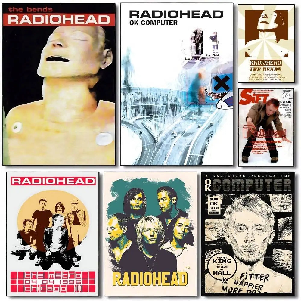Vintage Rock Band Characters Radiohead — Swuffy