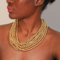 Exaggerated Statement Beads Necklace Girl — Swuffy