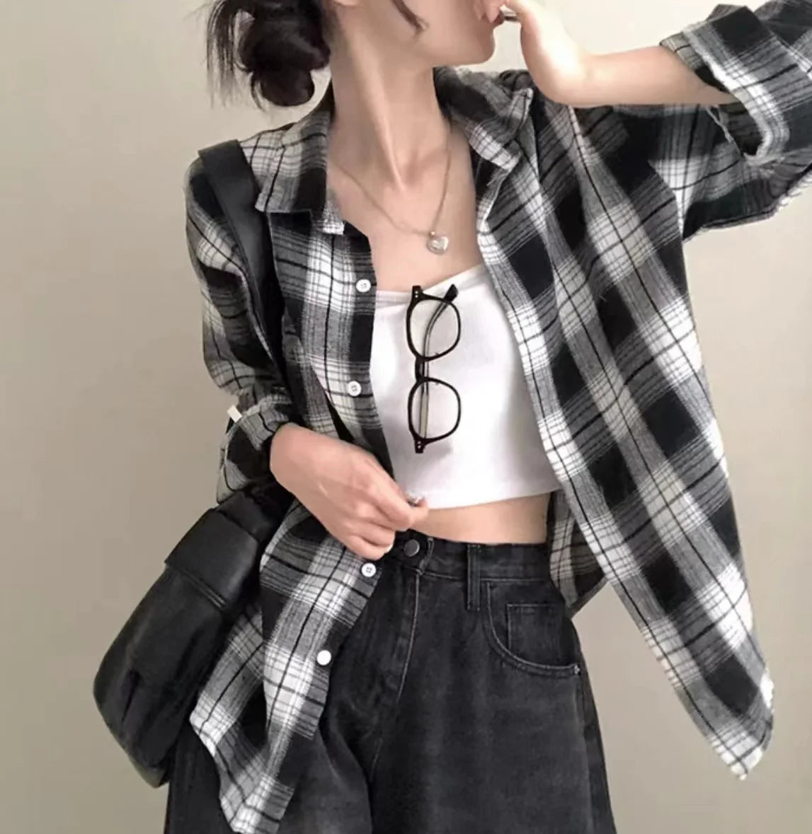Plaid Shirt Spring Summer Long — Swuffy