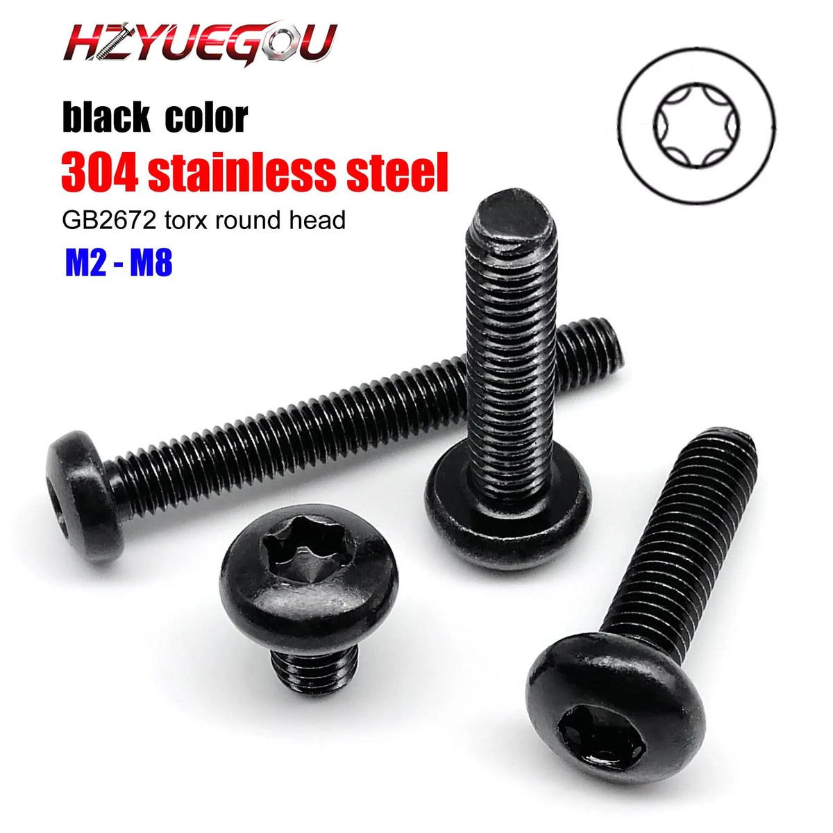 Hzyuegou Black Zinc Plated Stainless — Swuffy