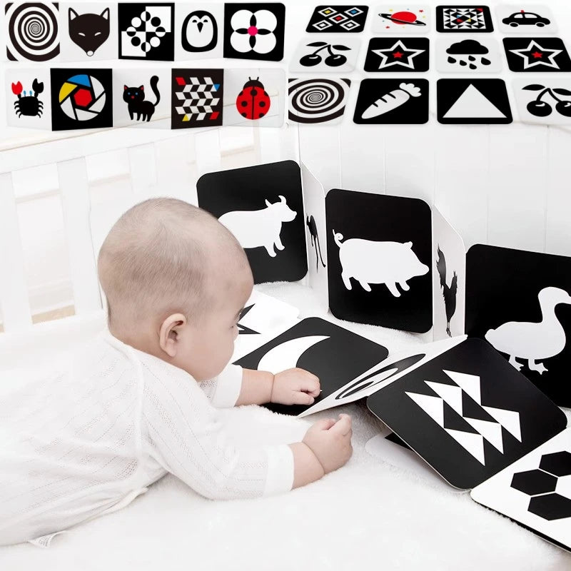 Black White Cards Contrast Baby — Swuffy