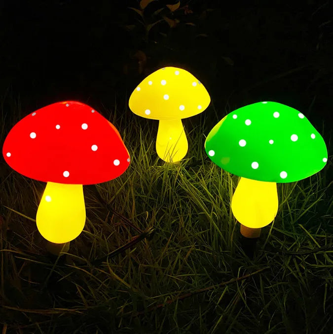 Outdoor Solar Mushroom Light String — Swuffy