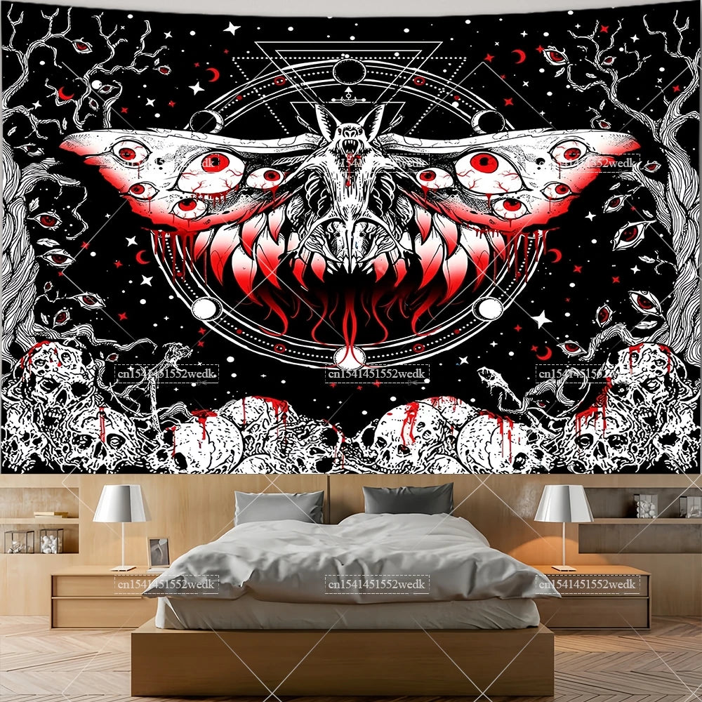 Gothic Mothman Tapestry Wall Hanging — Swuffy