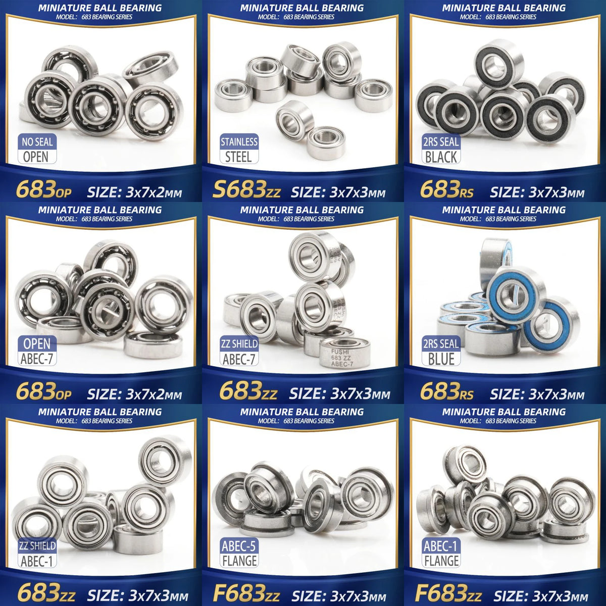 Fushi Bearing Mm Rs Flange — Swuffy