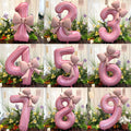 Inch Pink Bowknot Number Foil — Swuffy