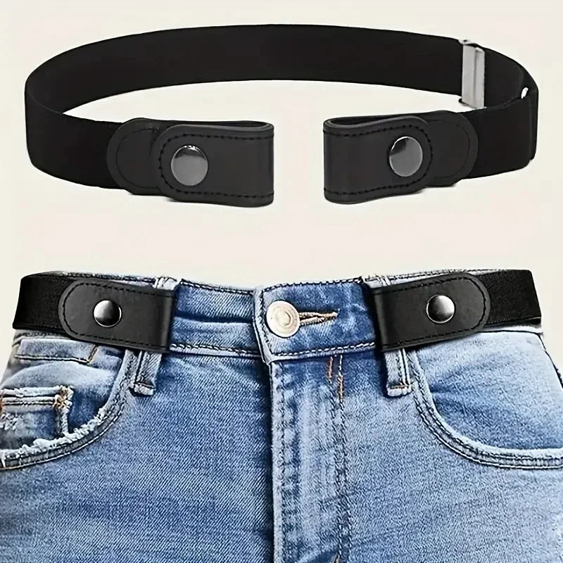 Buckle Free Belt Jean Pants — Swuffy