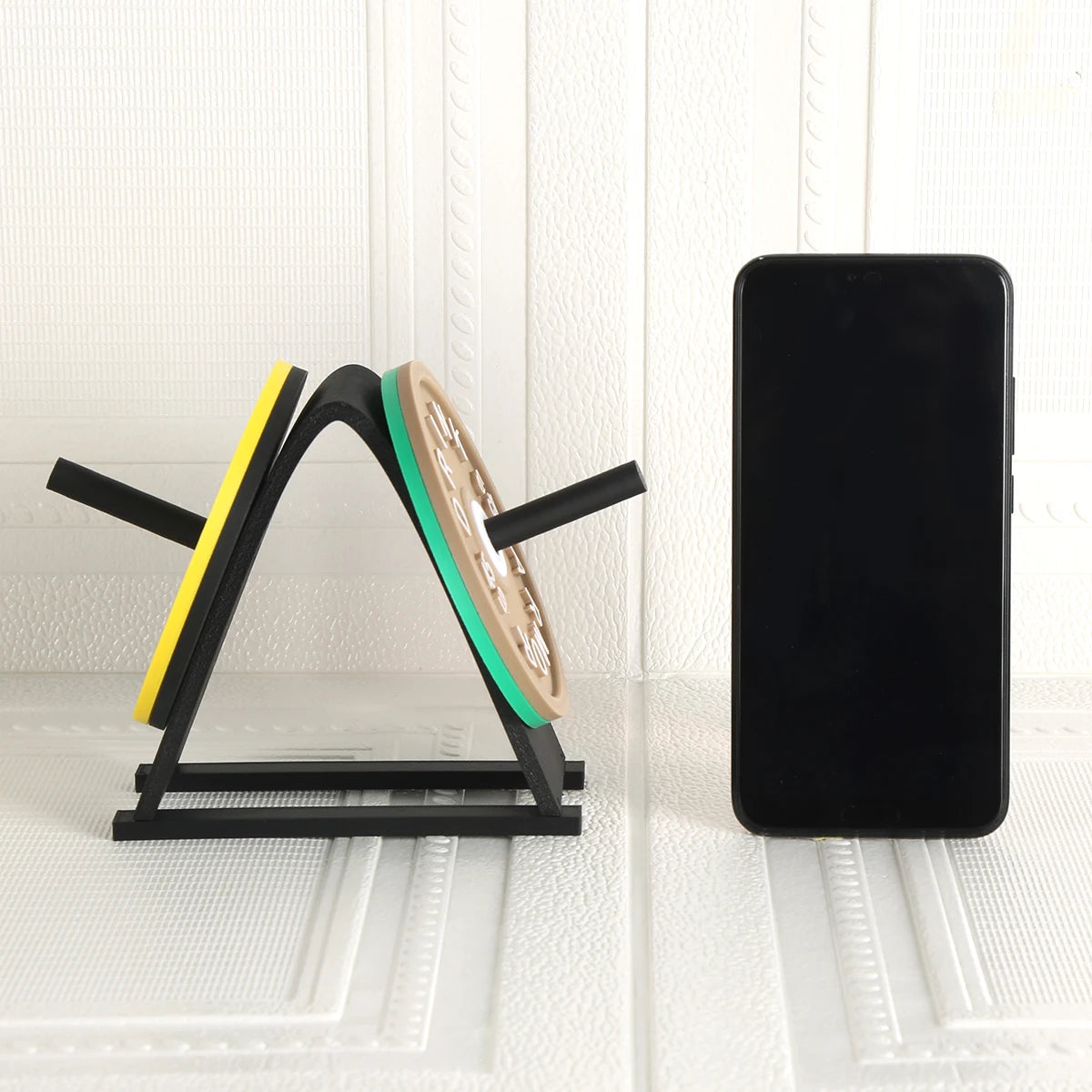 Fitness Barbell Plate Coaster Stand — Swuffy