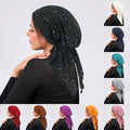 Rhinestone Decor Turban Hat Muslim — Swuffy