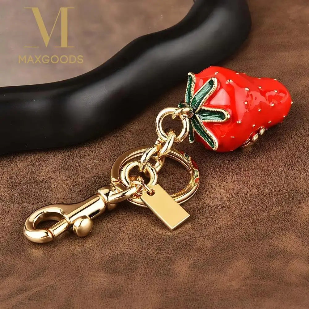 Ornaments Strawberry Keychain Crafts Charms — Swuffy