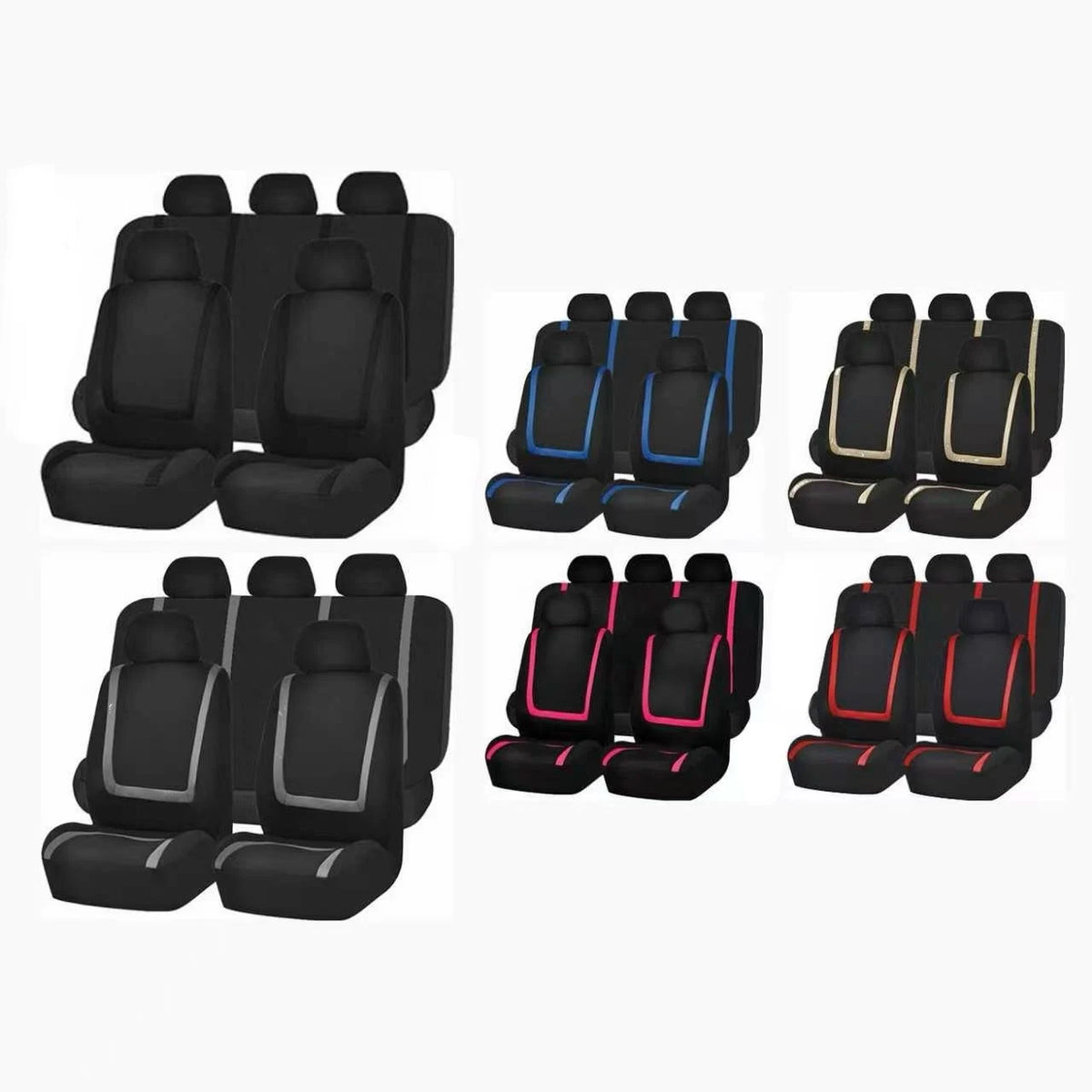 Stripe Car Seat Covers Polyester — Swuffy