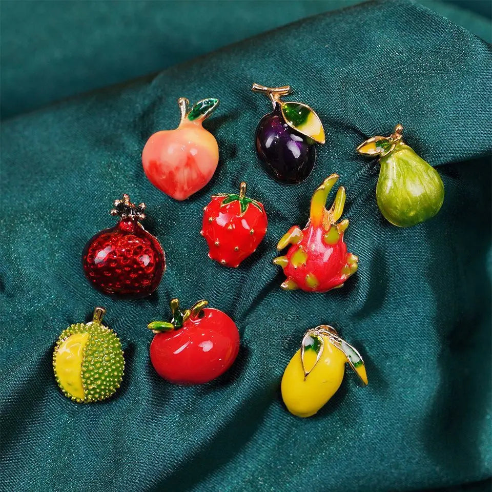 Summer Fruit Small Brooches Enamel — Swuffy