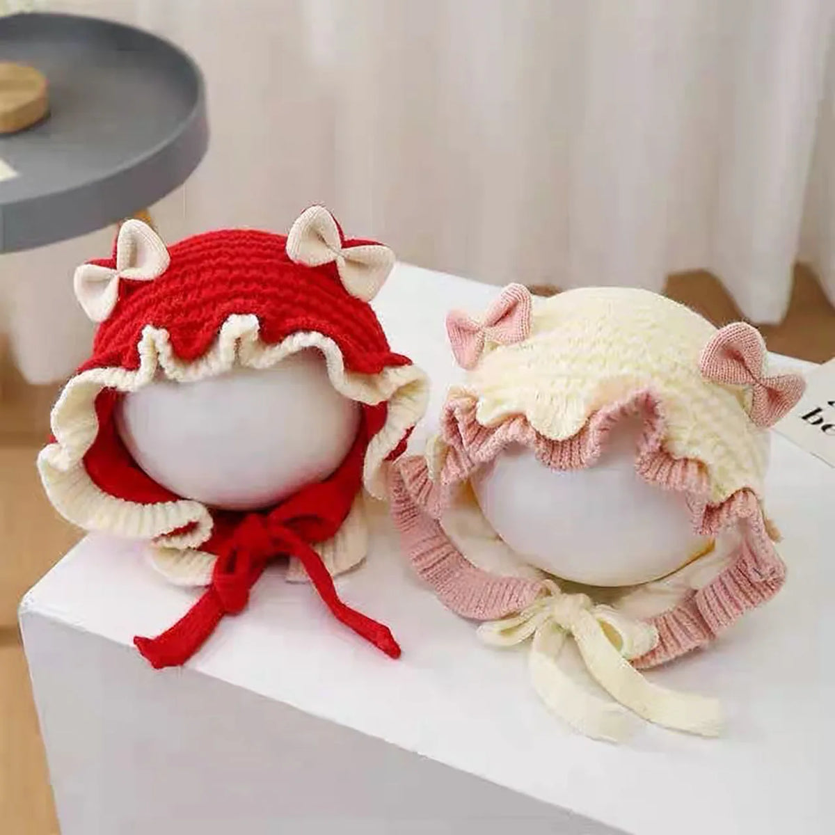 Bow Baby Girl Winter Hat — Swuffy