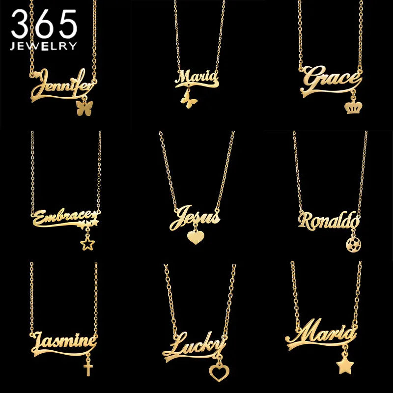 Custom Name Necklace Stainless Steel — Swuffy