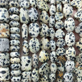 Dalmatians Jasper Natural Stone Round — Swuffy