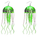 Fluorescent Jellyfish Long Tassel Drop — Swuffy