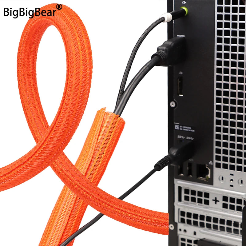 Cable Sleeves Orange Self Closed — Swuffy