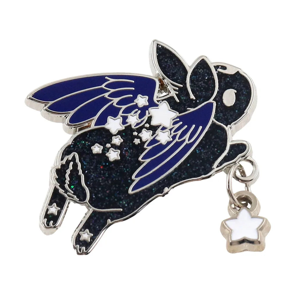 Black Star Chaser Bunny Enamel — Swuffy