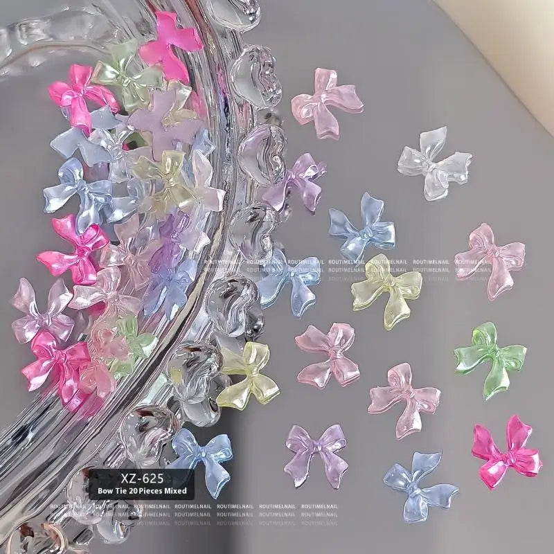 Bow Mix Nail Charms Ice — Swuffy