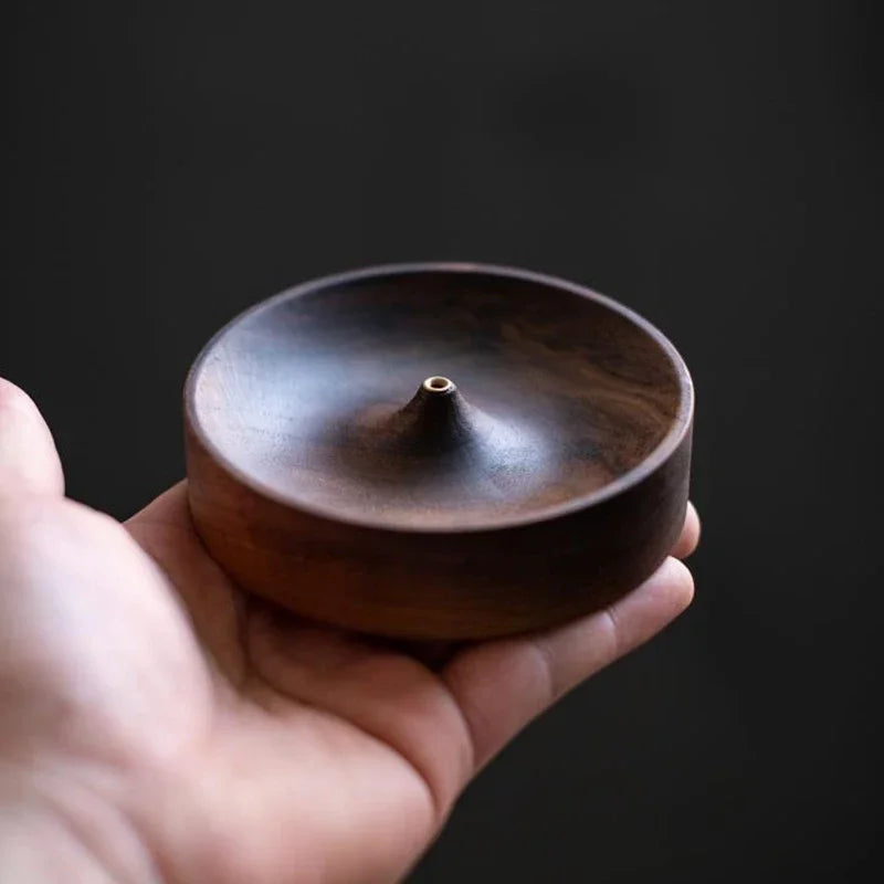 Nuvora Black Walnut Solid Wood Incense Holder Stick — Nuvora