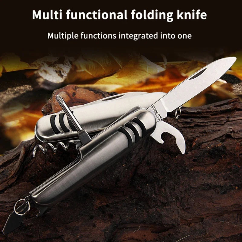 Folding Stainless Steel Knife Swiss — Swuffy