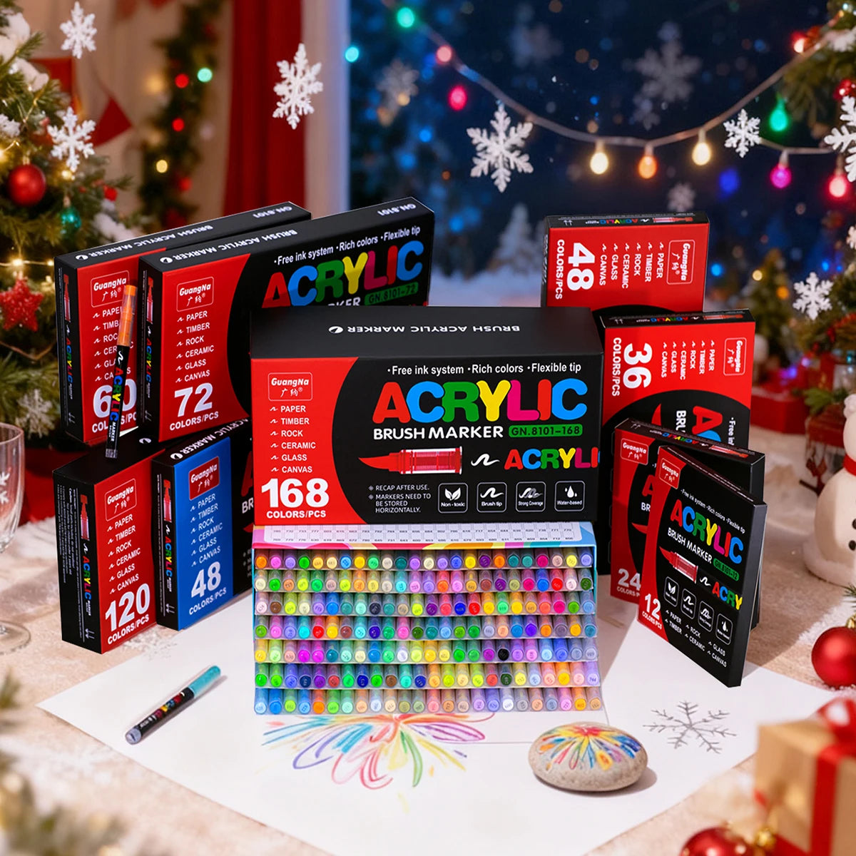 Box Christmas Themed Marker Soft — Swuffy