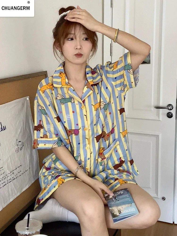 Chuangerm Summer Pajamas Dachshund Sausage — Swuffy