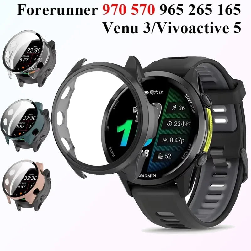 Case Garmin Forerunner Tempered Glass — Swuffy