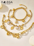 Stainless Steel Chain Bracelet Heart — Swuffy