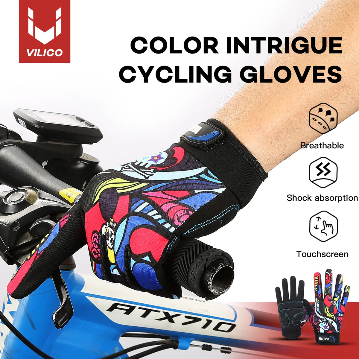 Graffiti Sports Bicycle Riding Gloves — Swuffy
