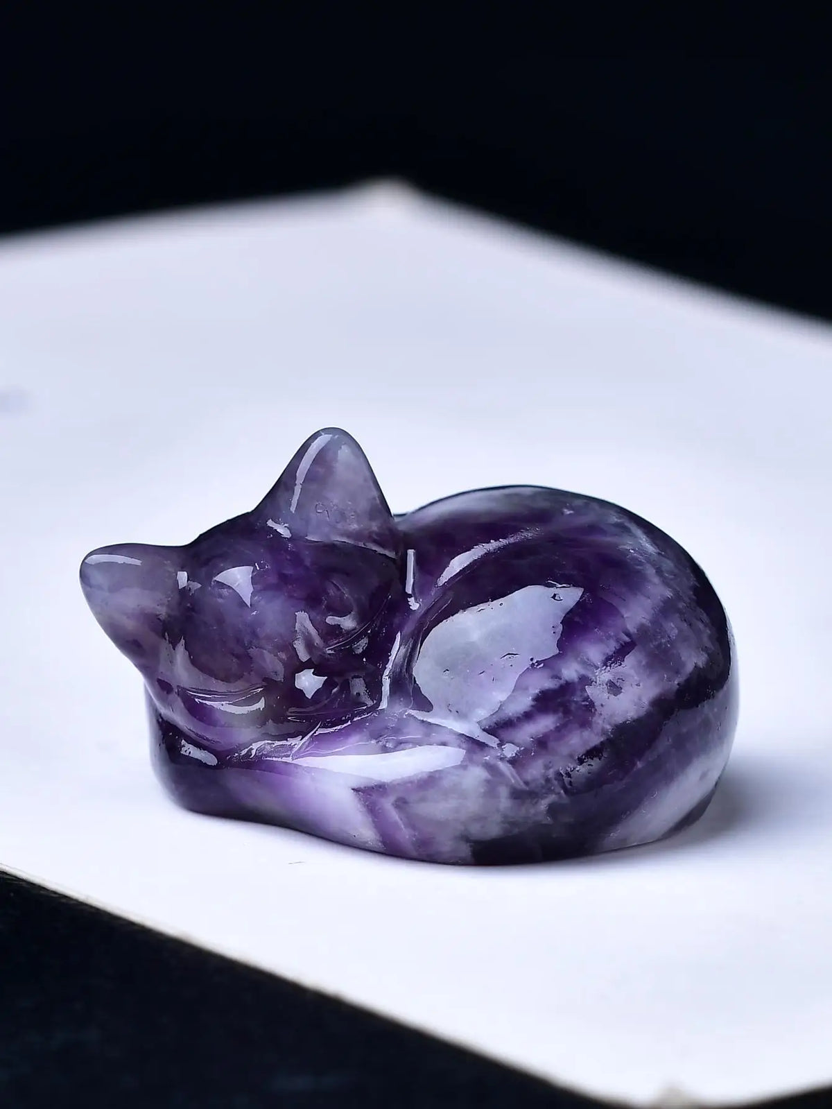 Natural Crystal Carved Cat Perfect — Swuffy