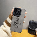 Rose Pattern Customized Name Phone — Swuffy
