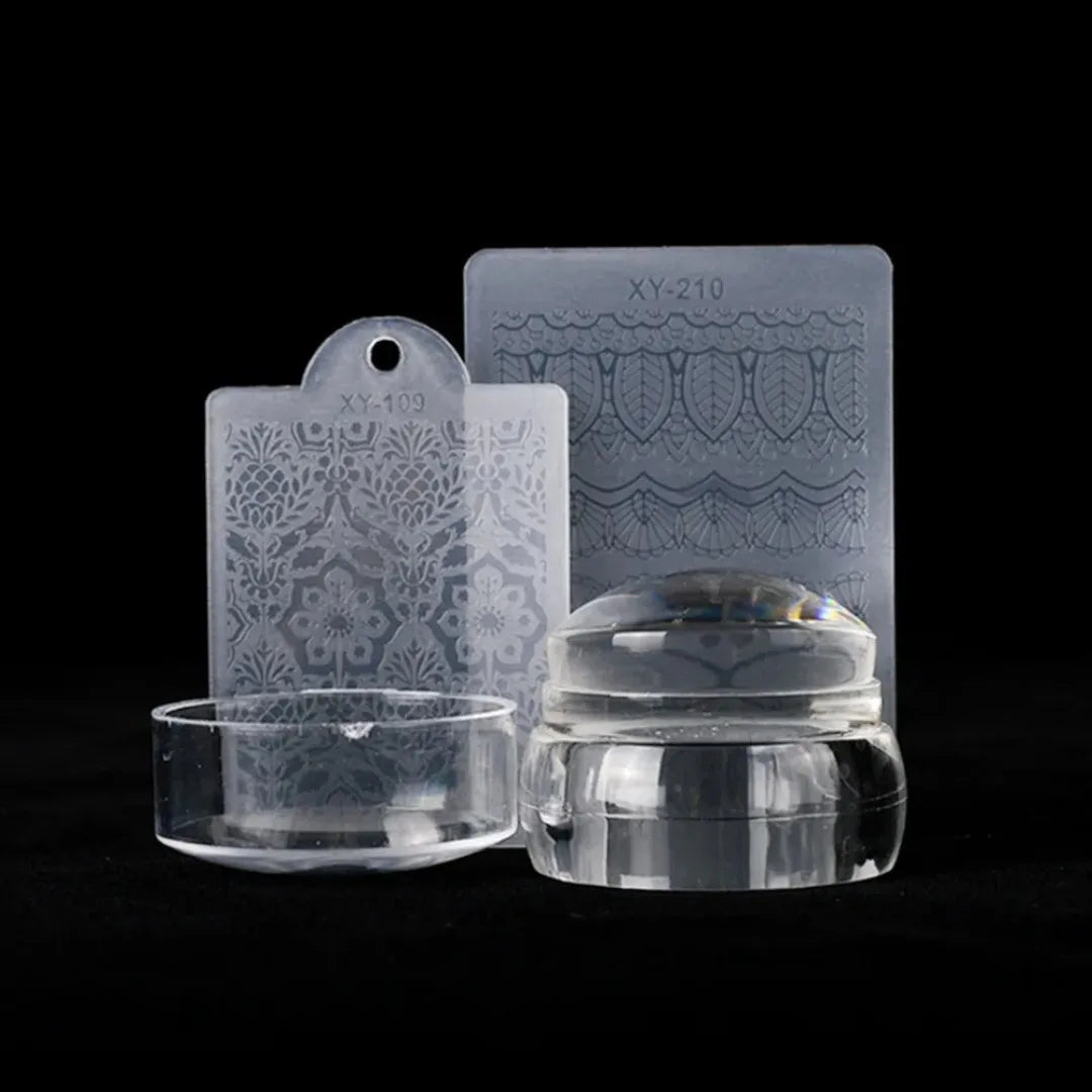Nail Art Stamper Scraper Silicone — Swuffy