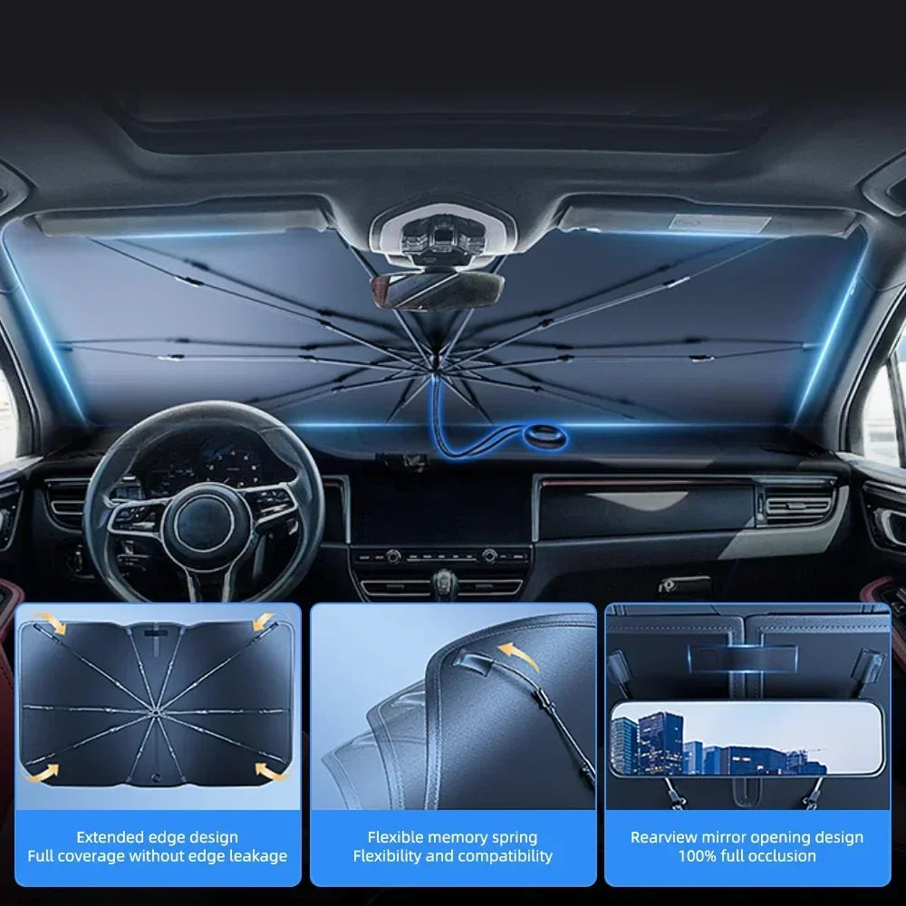 Car Windshield Sun Shade Umbrella — Swuffy