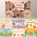 Capybara Theme Background Birthday Decoration — Swuffy