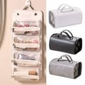Foldable Leather Travel Makeup Bag — Swuffy