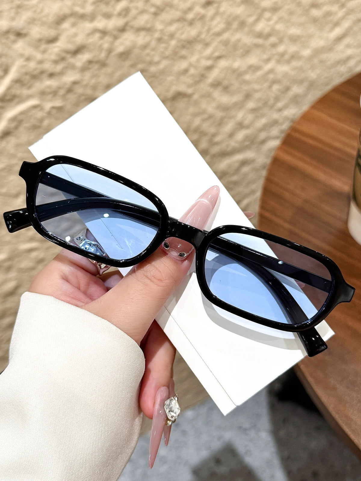 Fashionable Oval Small Frame Glasses — Swuffy
