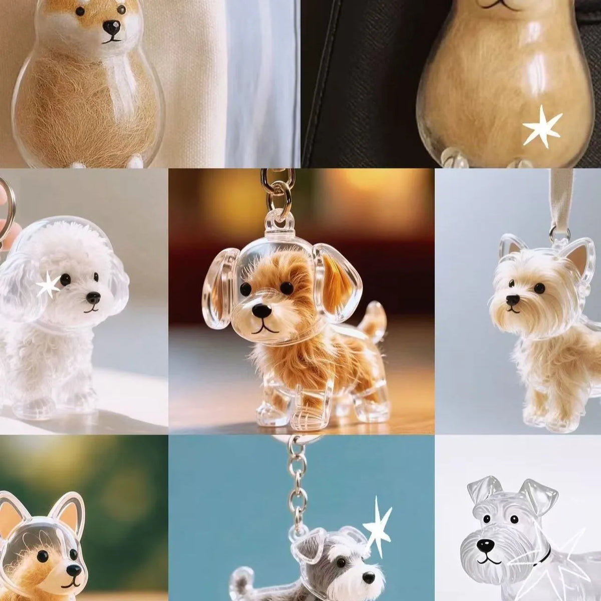 Dog Cat Hair Keychain Fur — Swuffy
