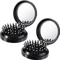 Folding Hair Brush Mirror Travel — Swuffy