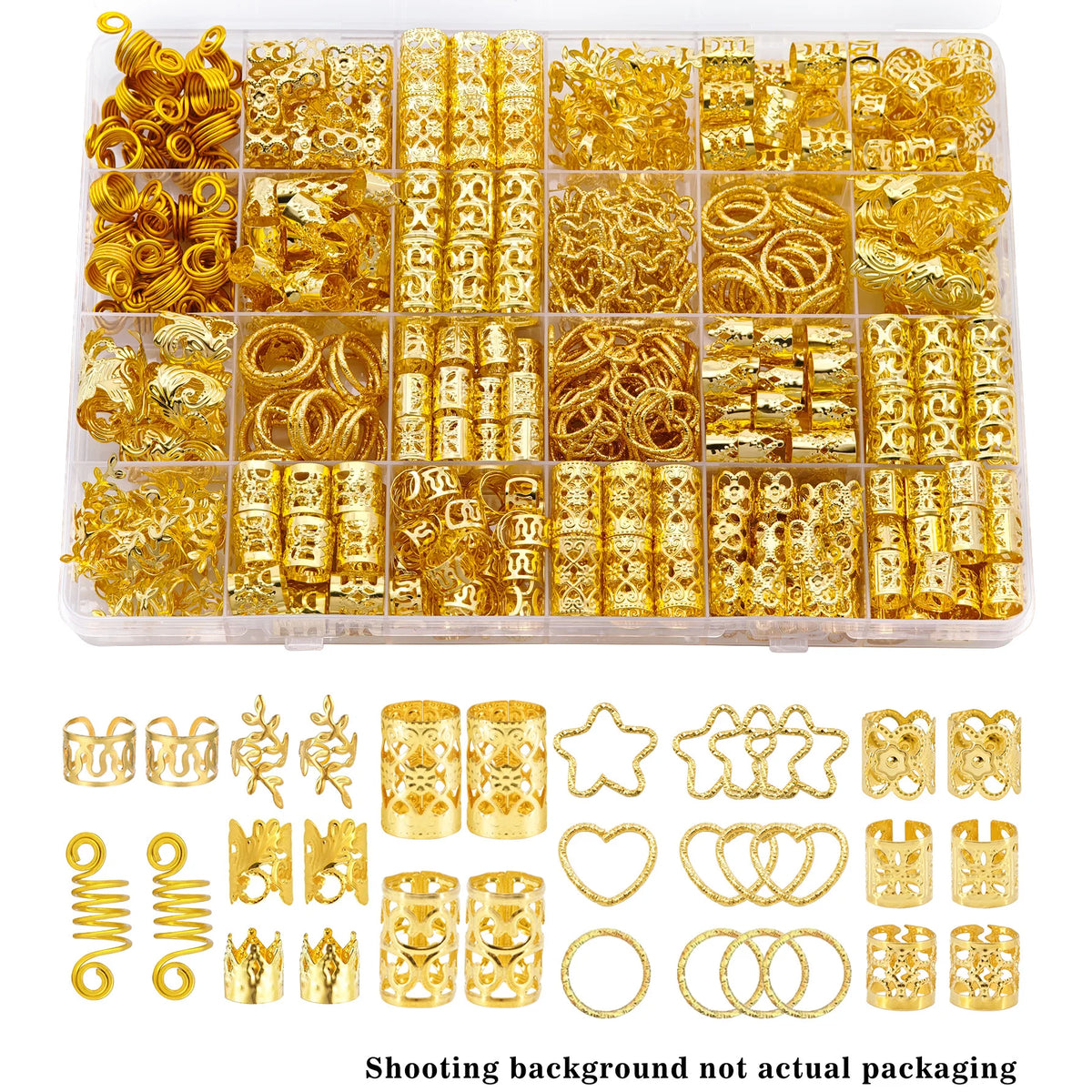 Gold Hair Jewelry Dreadlock Accessories — Swuffy