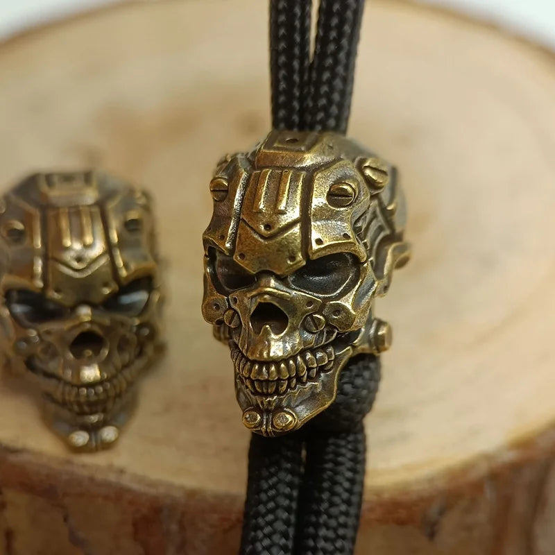 Mechanical Skull Head Brass Knife — Swuffy