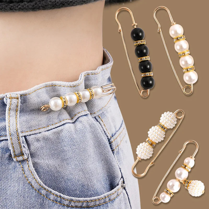 Adjust Pearl Brooch Casual Waistband — Swuffy